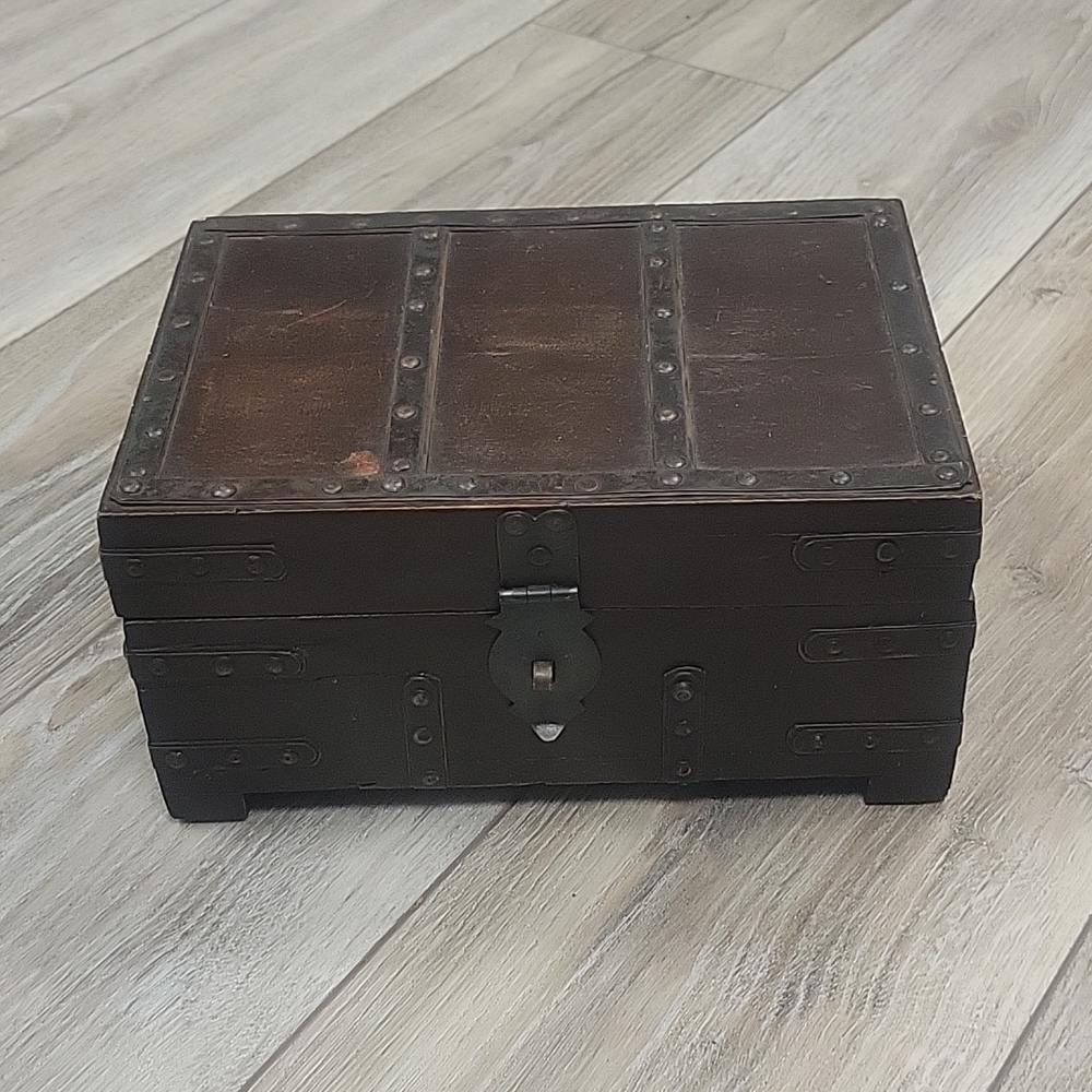 Small, Decorative Wooden Chest